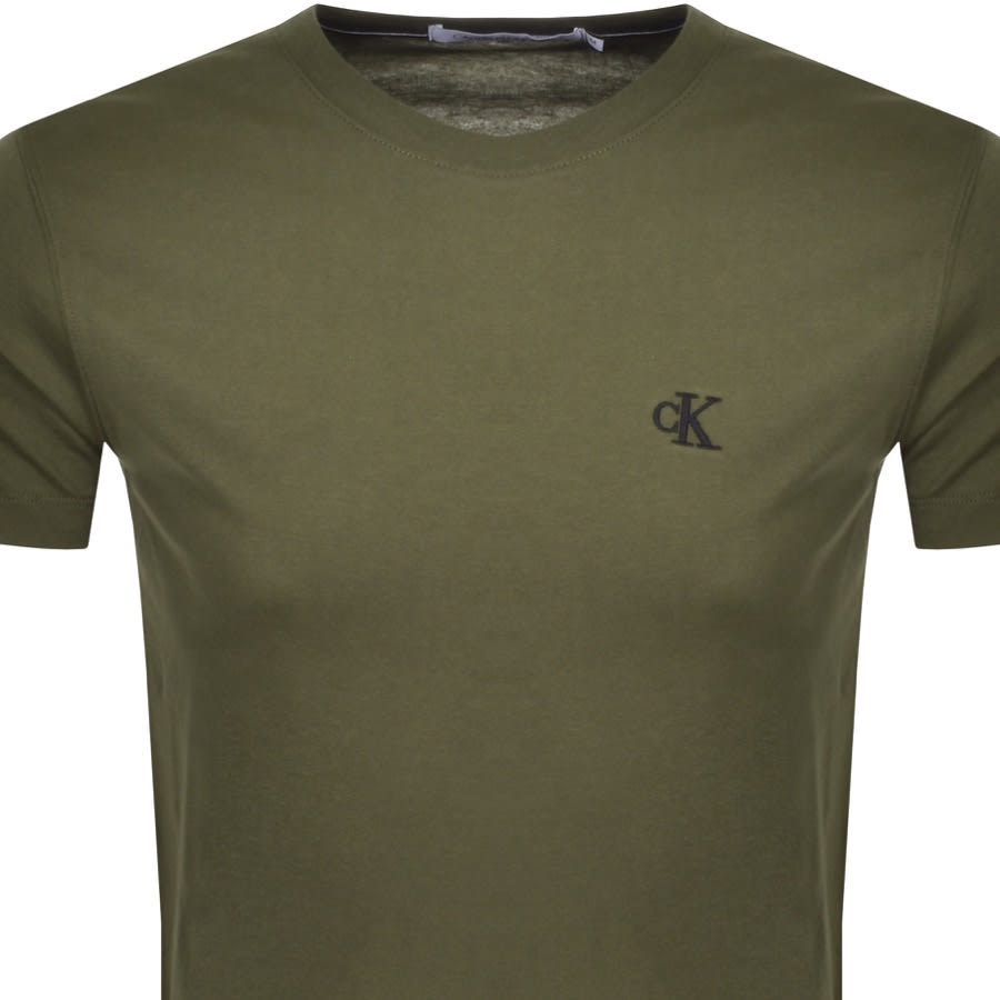 Alternative Image for ProductCalvin Klein Jeans Logo T Shirt Green2